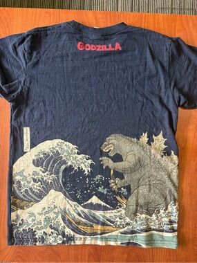 Japanese Graphic Navy T-Shirt